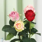 3 шт., искусственные розы, цветы для моделирования