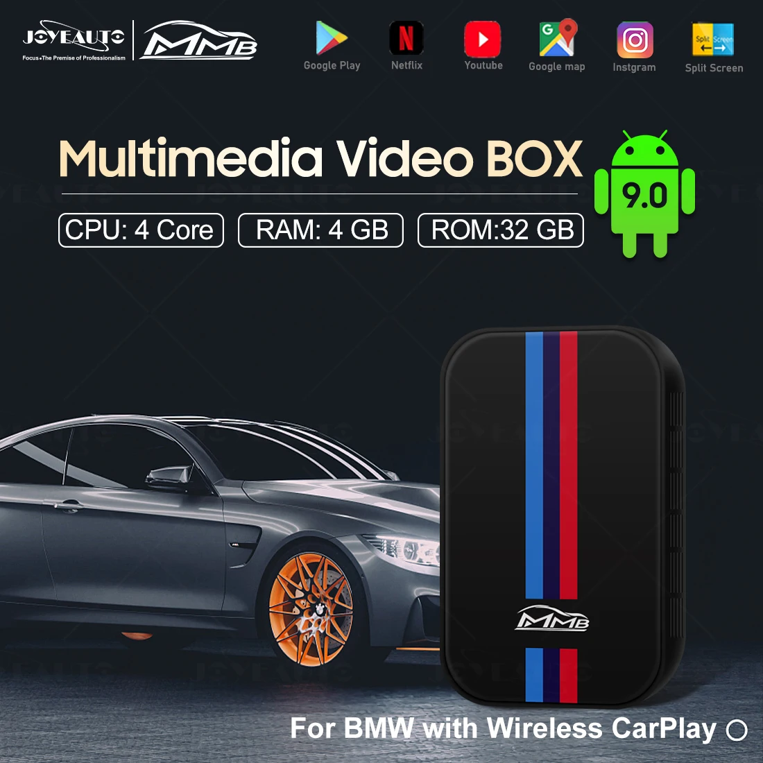 

10 шт. MMB Android Carplay Box для BMW X5 X3 X2 X4 Z4 G30 G20 F20 F30 F21 F40 i3 i8 Авторадио беспроводной Apple Carplay адаптер Netflix ТВ мультимедийный плеер автомобильные аксессу...