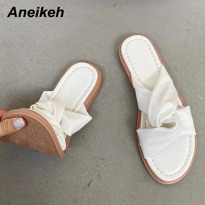 

Aneikeh Spring Sapatos Das Mulheres Sweet Home Round Toe Flats PU Basic Concise Slip-On Casual Shallow Apricot Size 35-39 Adult
