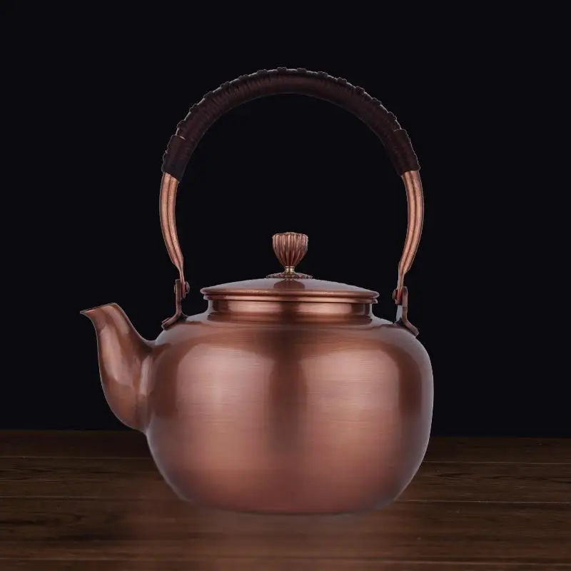 

Pure copper pot kettle teapot hand-thick copper pot copper pot 1.2L health tea kung fu tea teapot