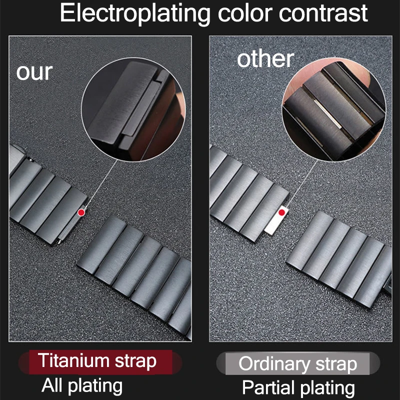 Titanium Strap for Apple Watch Band 44mm 42mm 40mm 45mm 49mm Titanium Watchband for iWatch 7 6 5 4 3 2 1 Watch Ultra Accessories