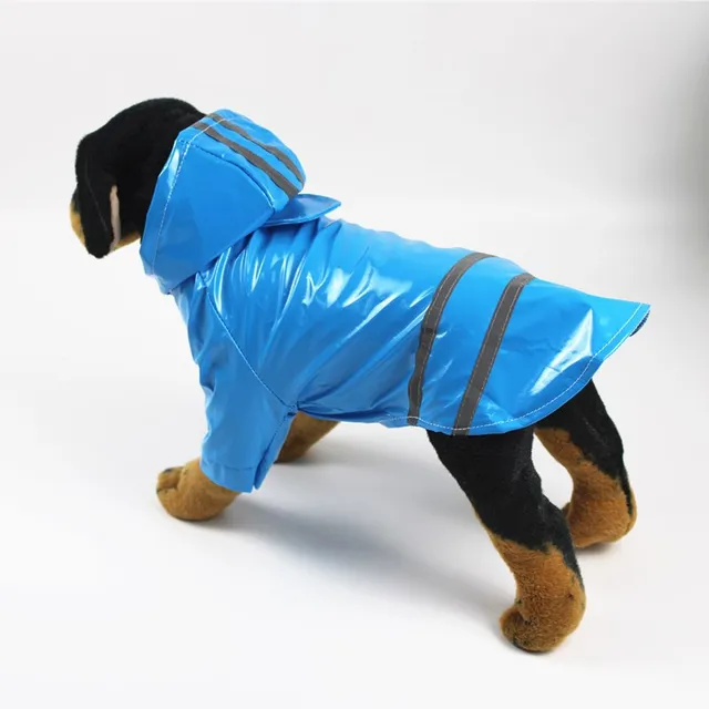 S-XL Pets Dog Clothes Hooded Raincoats Reflective Strip Dogs Rain Coat Waterproof Jackets Outdoor Breathable Clothes For Puppies 5