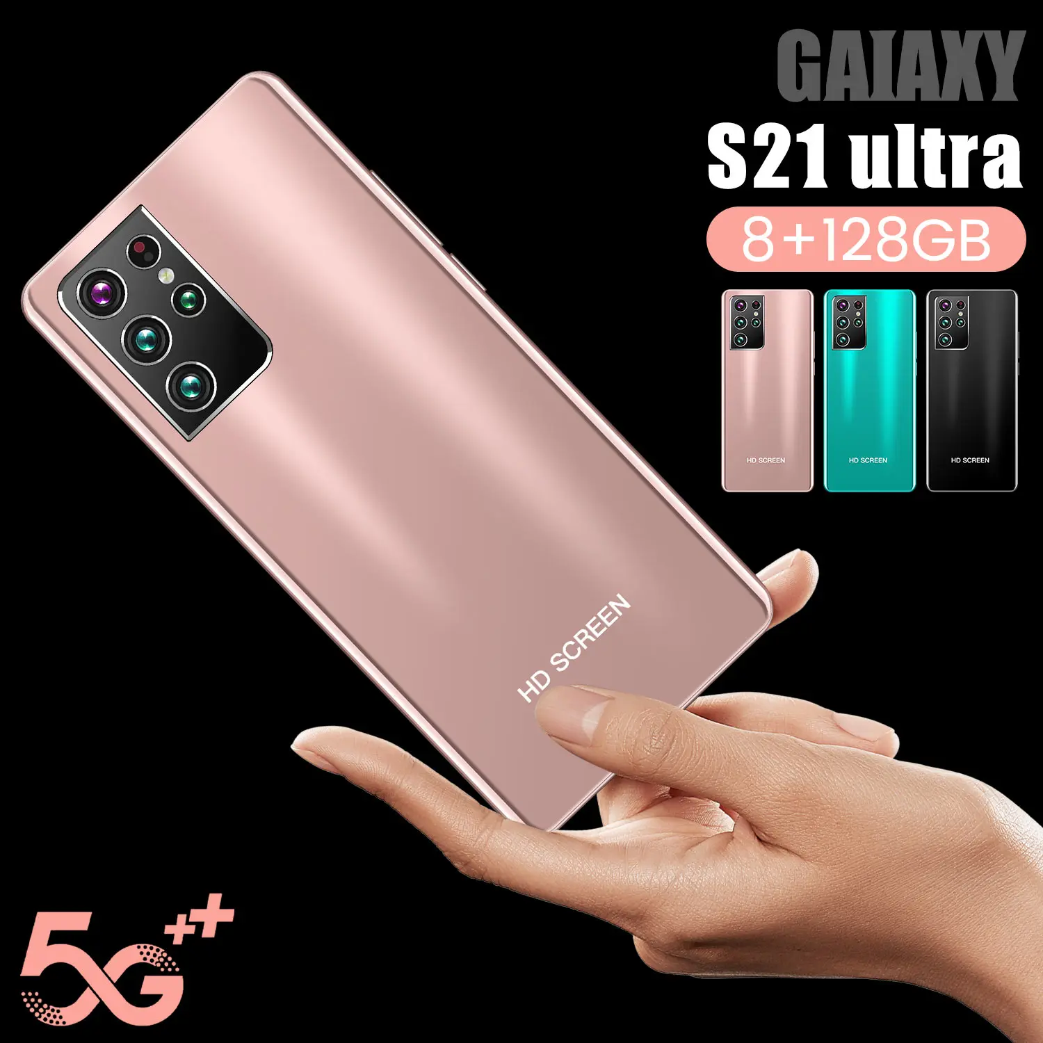 

S21 Ultra 5.5 Inch Smartphone Full Screen 8G+128GB Flash Memory 4800mAh Face 10 Core 24+48MP Fingerprint ID Dual SIM Mobilephone