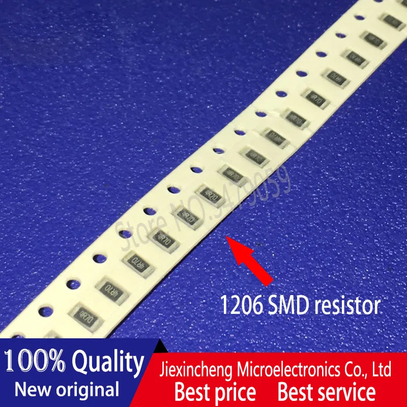 (100pieces) 1206 SMD Resistor 270 ohm 270R 271 470 ohm 470R 471 200 ohm 200R 201 4.7 ohm 4.7R 4R70.25W 1/4W  chip resistor