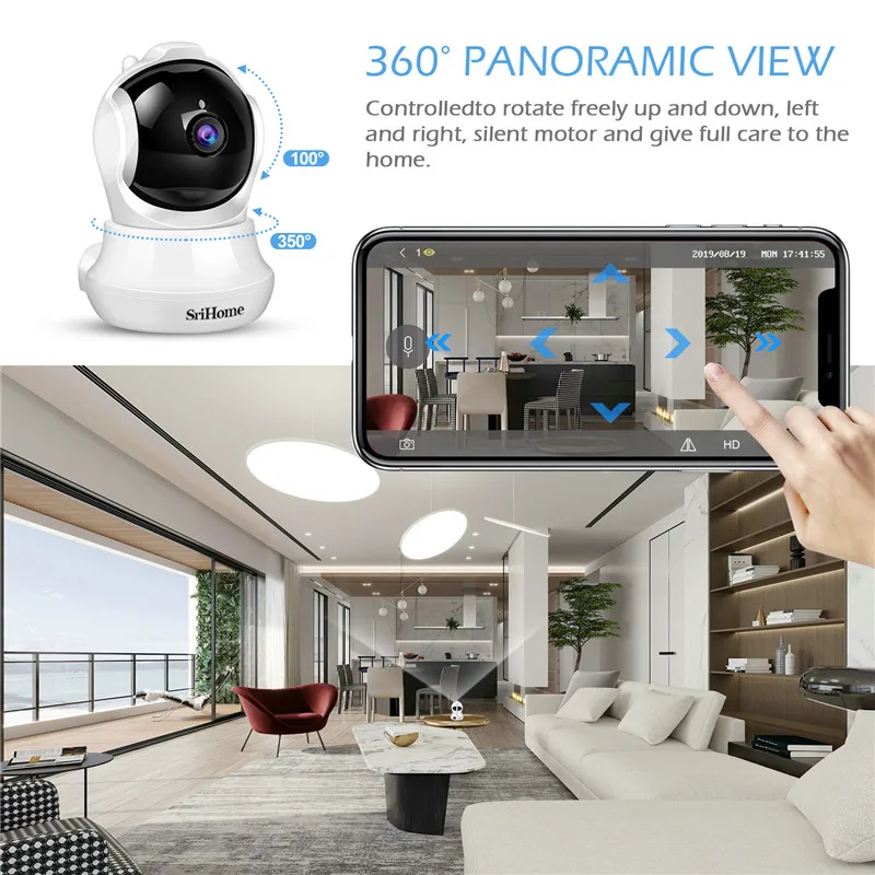 QZT WI FI видеонаблюдения Камера 1080P Беспроводной Видеоняни и радионяни Крытый