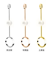 new and exquisite cigarette holder ring rack pearl brass finger clip women men cigarettes smoking accessories ring gift
