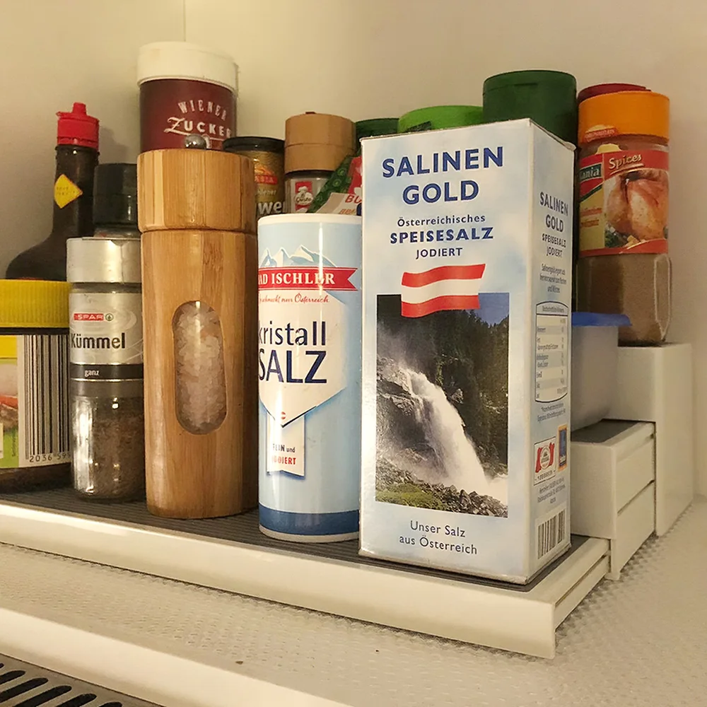 3 ярусных ящика стойка для специй нескользящая полка кладовой кухонного хранения