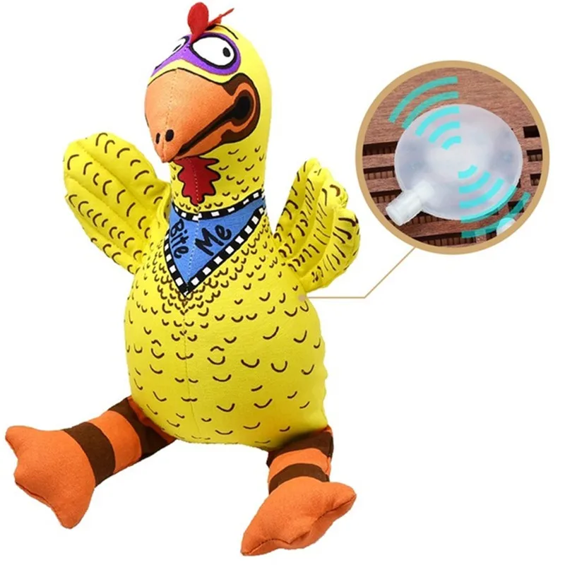 Funny Dog Chew Toy Farm Chicken Pet Toy Molar Biting Squeaky Canvas Dog Toy Non Toxic Big Yellow Chicken Puppy Toy pet dog cat funny wool durable plush dog toy screaming chicken sound toy funny snoring yellow rubber chicken cat dog chew toy