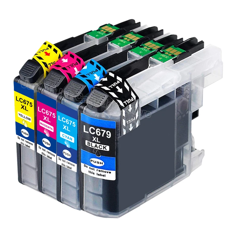 LC675XL LC679XL 4pac 1b + 1c 1 м 1y чернильный картридж для принтера Brother MFC-J2720 | Компьютеры и