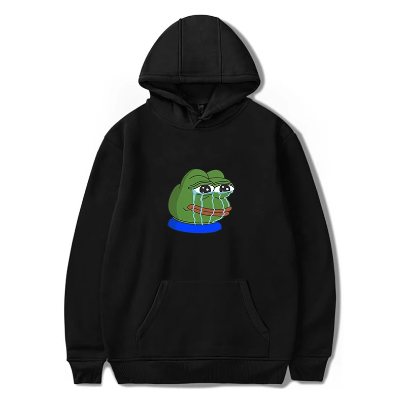 Толстовка с капюшоном sad frog Pepe свитер рисунком Детская рубашка принтом новейшие