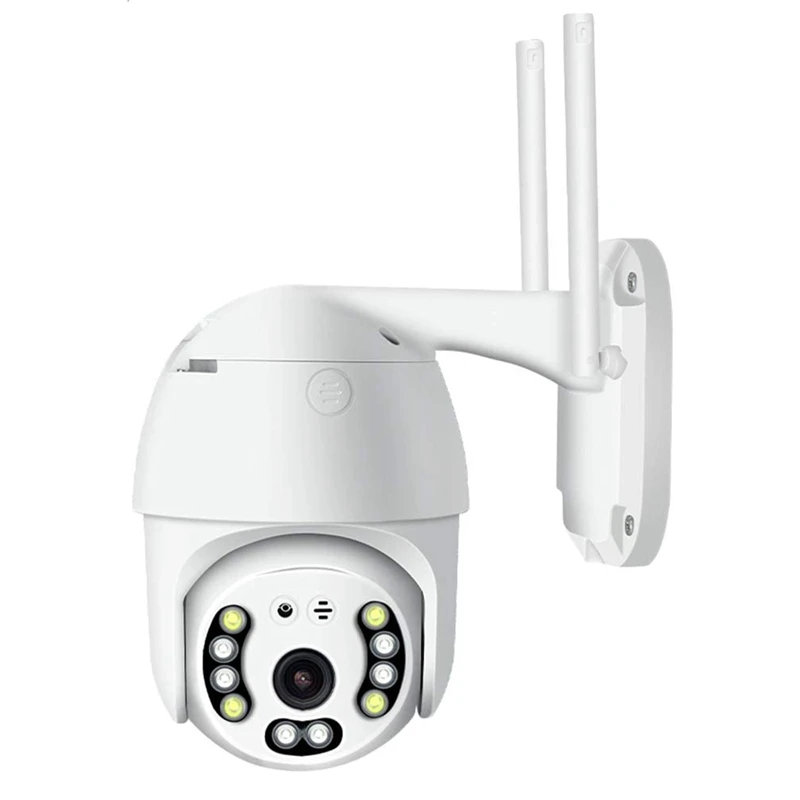 

1080P WiFi P2P PTZ IP Outdoor Dome Pan Tilt Camera Motion Alarm,US Plug