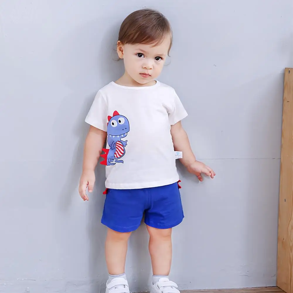 Ciciibear/Одежда для новорожденных мальчиков Комплект с шортами Летний костюм