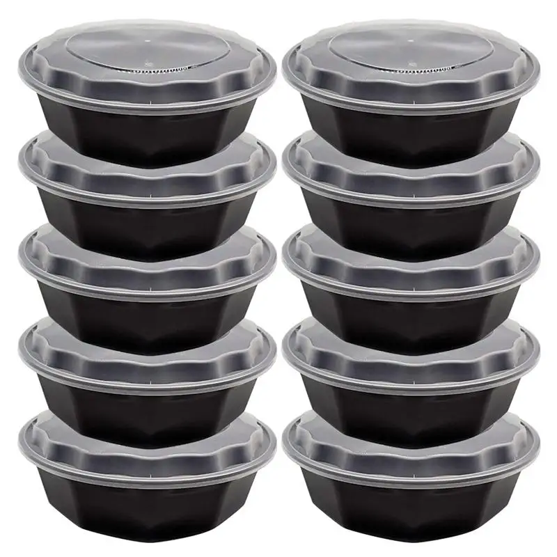 10 шт. одноразовые Восьмиугольные контейнеры для еды 2000 мл | Дом и сад