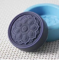 silicon essential oil soap mold round flower shaped soap mould aroma stone handmade diy craft silicone molds