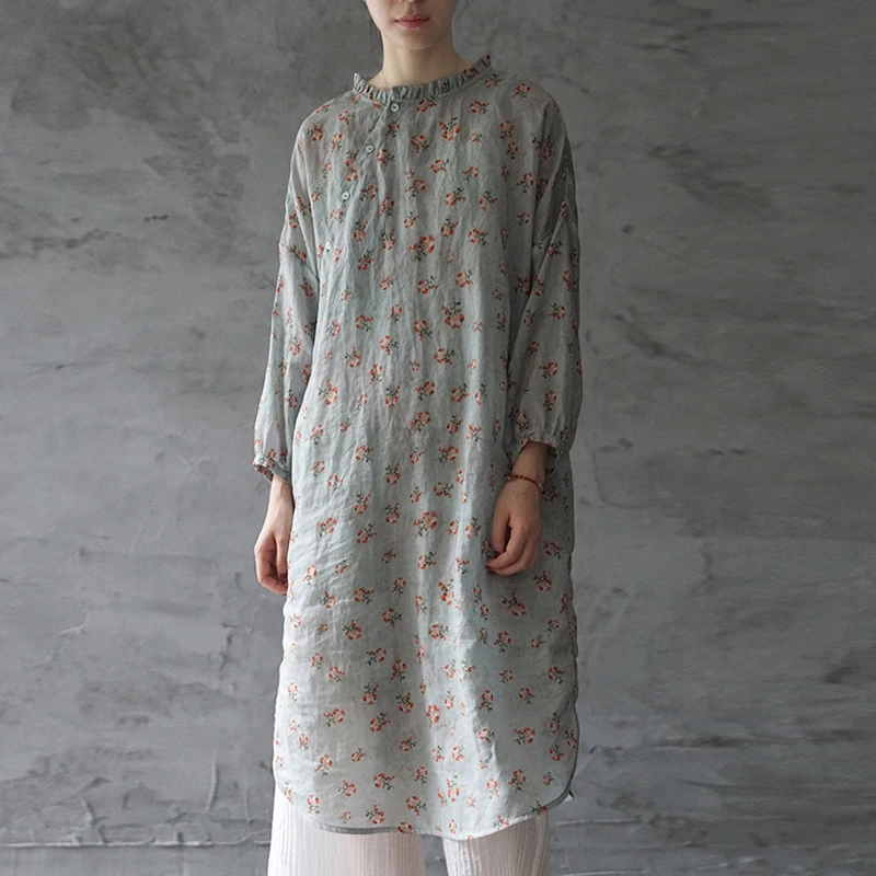 Женское модное винтажное платье с оборками и длинным рукавом 2019 Новое Осеннее