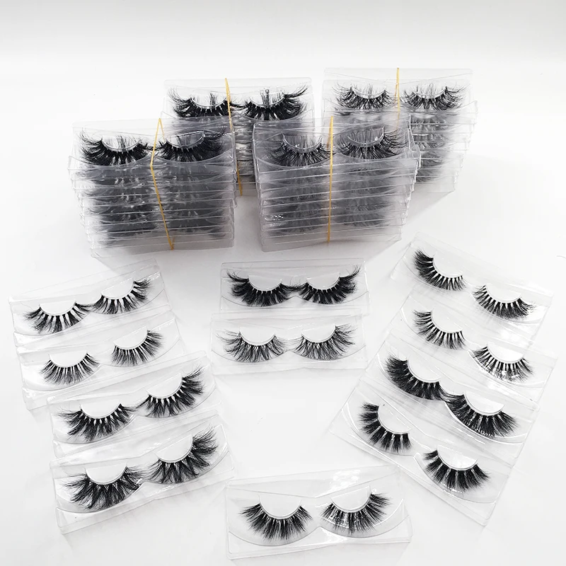 Оптовая продажа много стилей 30 пар прозрачная лента без коробки ресницы 5D