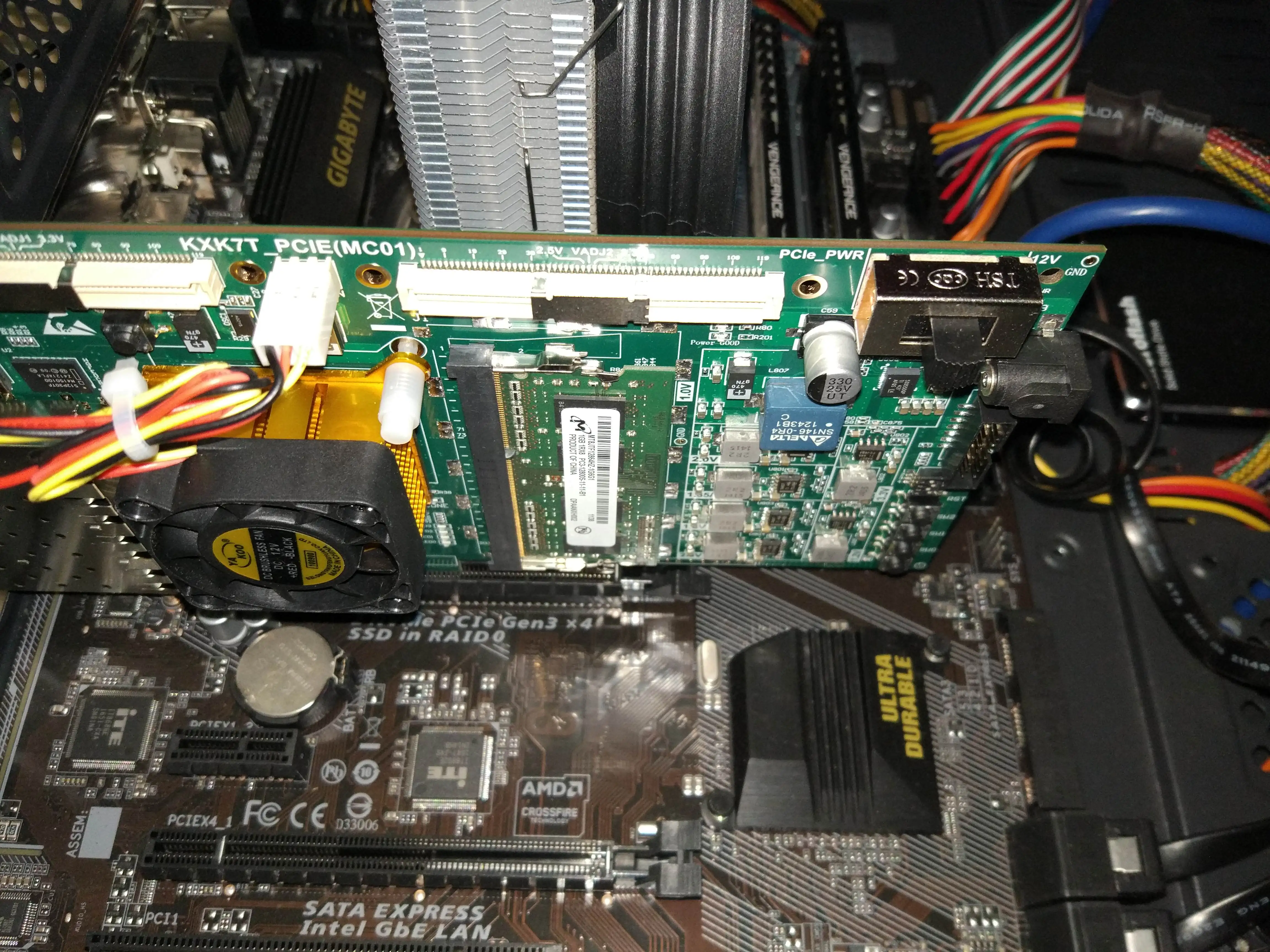 Kintex-7 Xc7k325t Development Board PCIe X8 4-Way SFP + Sata Data Filtering module sensor | ABS Sensor