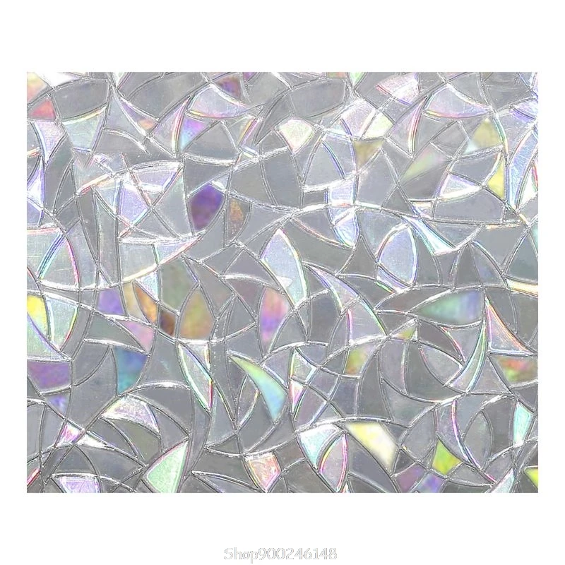 

3D Static Decorative Privacy Window Glass Film Sticker Stained Anti UV Self-adhesive Rainbow Stickers Home Decor Jy24 20