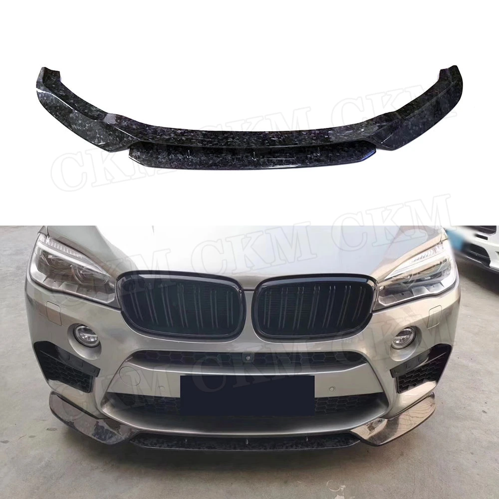 

Forged Carbon Front Lip Chin Spoiler For BMW X5M F85 X6M F86 2015 -2018 V Style Carbon Fiber / FRP Bumper Shovel Car Styling