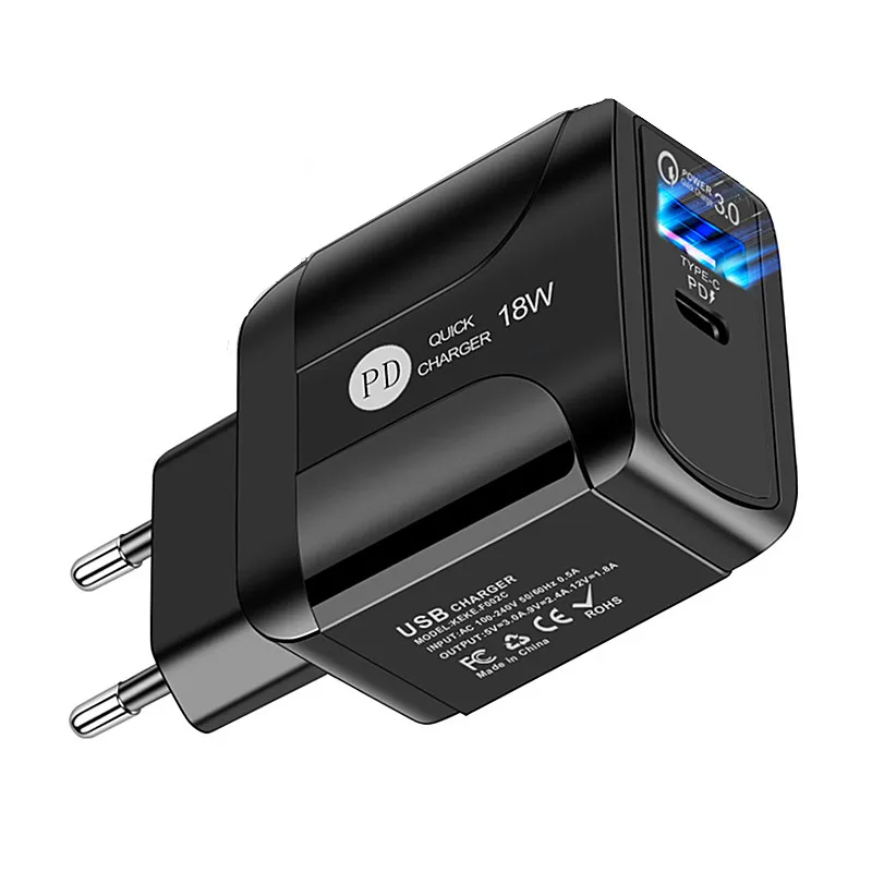 18 Вт PD + быстрая зарядка 3 0 4 USB Тип C зарядное устройство для iPhone 11 12 Ipad мини iPad Pro