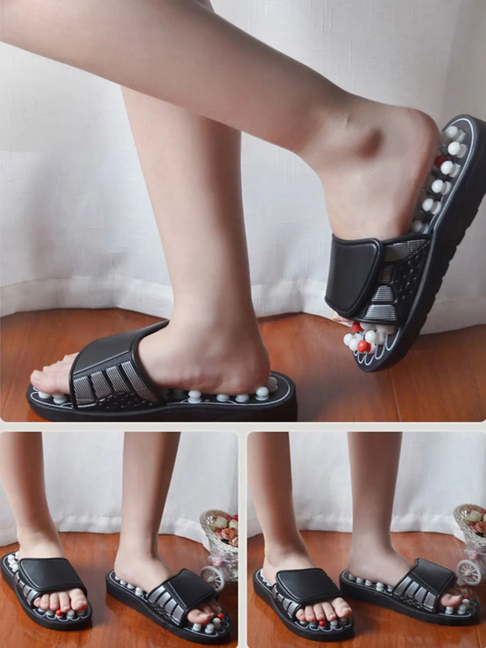 Акупрессурный подошвенный шиацу нефрит для массажа ног камень магнитотерапия