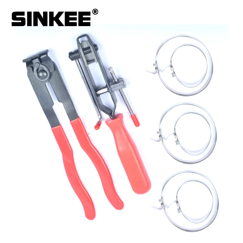 

Инструмент для облицовки шрусов, с 3 наборами хомутов SK1209-1