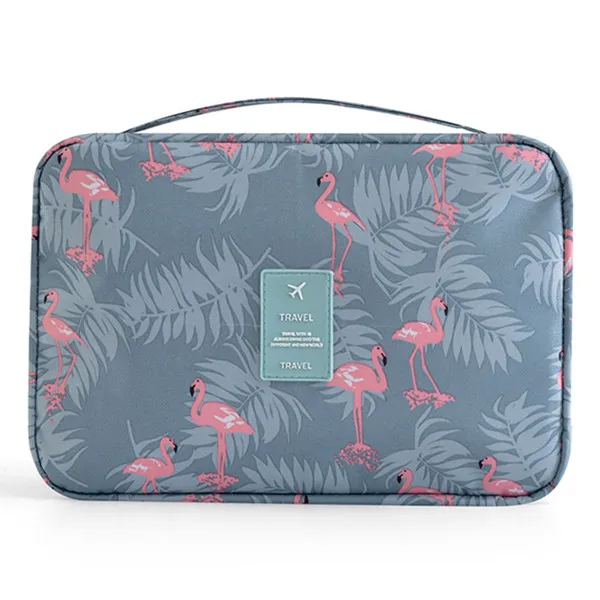 L-Grey bird Многофункциональная сумка для мытья на крючке, женские косметички для путешествий, Несессер для макияжа, косметичка - Цвет: L-Grey bird
