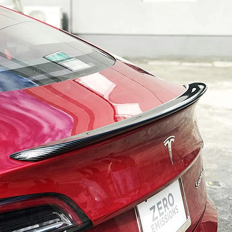 Спойлер для заднего крыла Tesla Model 3 2017 2020 спойлер багажника из углеродного волокна