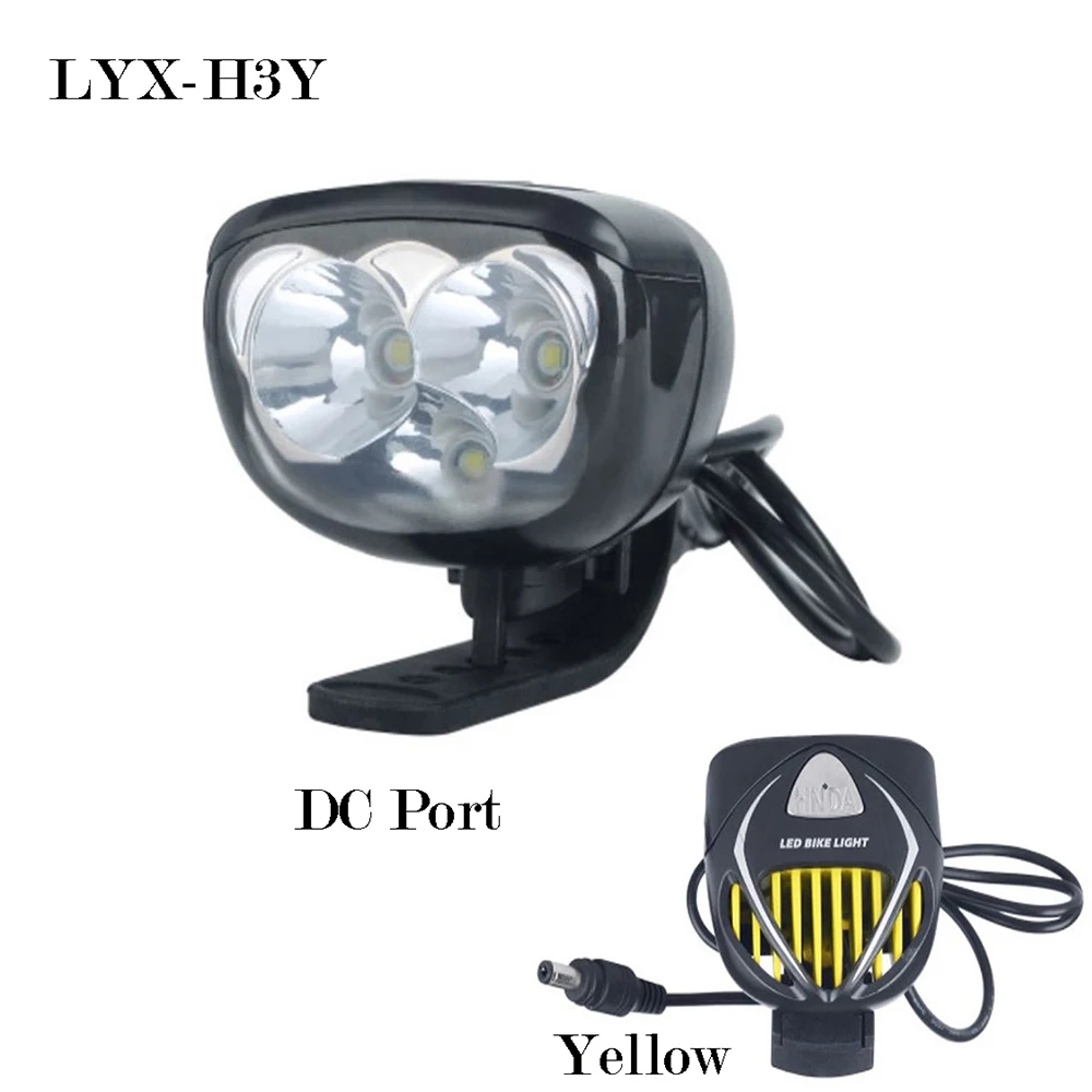 

Велосипесветильник светодиодный фонарь 3T6, Передний фонарь для горного велосипеда, зарядка через USB, аксессуары для подсветки