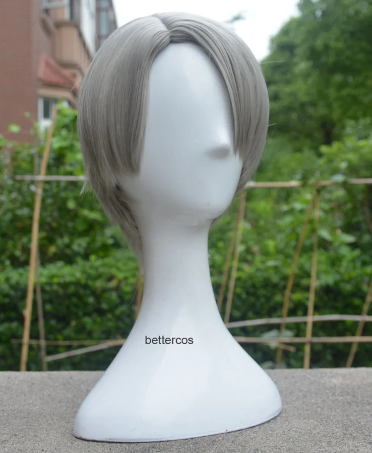 Юрий! On Ice Victor Nikiforov Косплей парики короткие серебристо-серые термостойкие