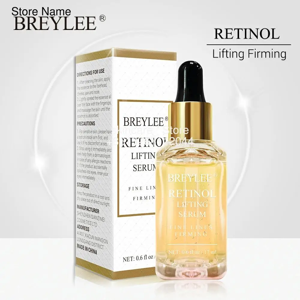 

BREYLEE Retinol Lifting Firming Serum Face Collagen Essence Remove Wrinkle Anti Aging Facial Skin Care Fade Fine Lines Repairing