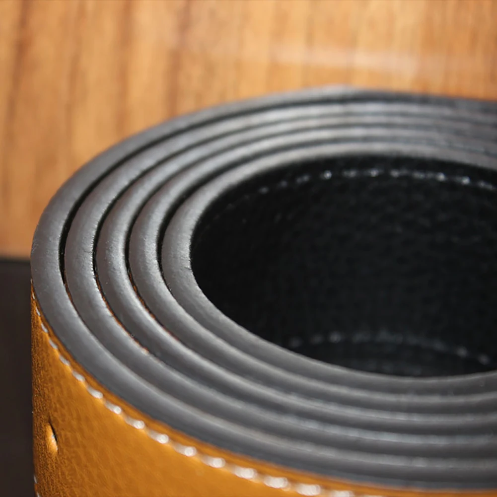 

3.7cm Belt Male Men Adjustable Genuine Leather Pants Waist Strap Band Belt without Buckle Harajuku Cool Solid Color Long Belts