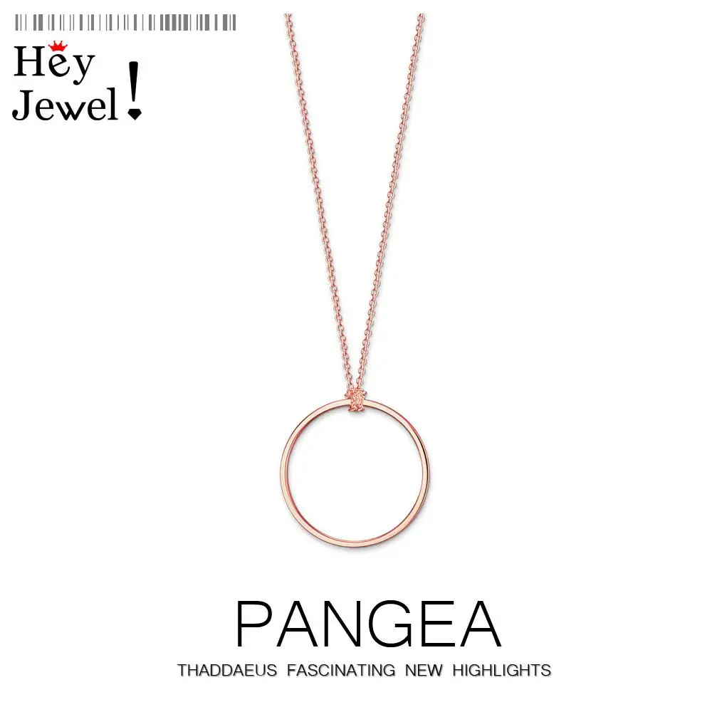 Ожерелье с подвеской в виде розы круг цвет золотой 2020 романтическая мода