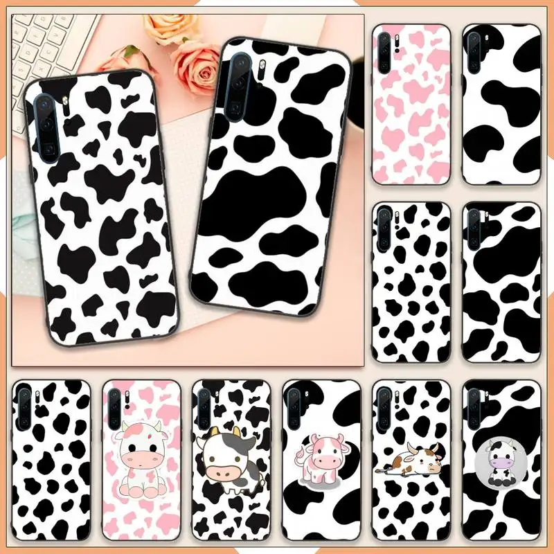 

Cow Print Phone Case For Huawei P40 P20 P30 lite Pro P Smart 2019 Mate 40 20 10 Lite Pro Nova 5t