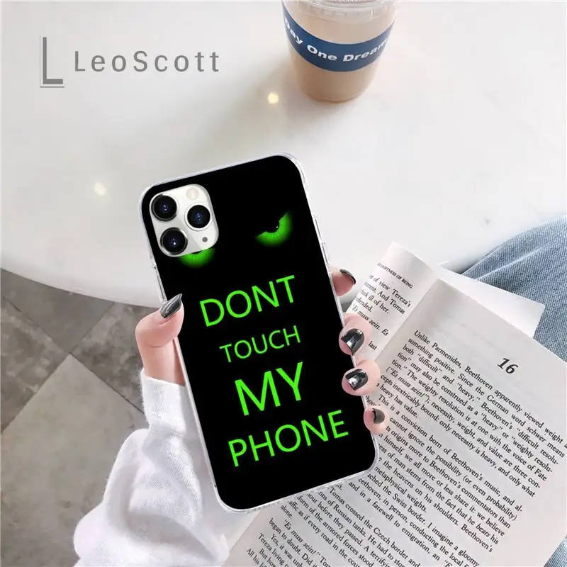 

dont Touch My phone Phone Case For iphone 12 5 5s 5c se 6 6s 7 8 plus x xs xr 11 pro max mini