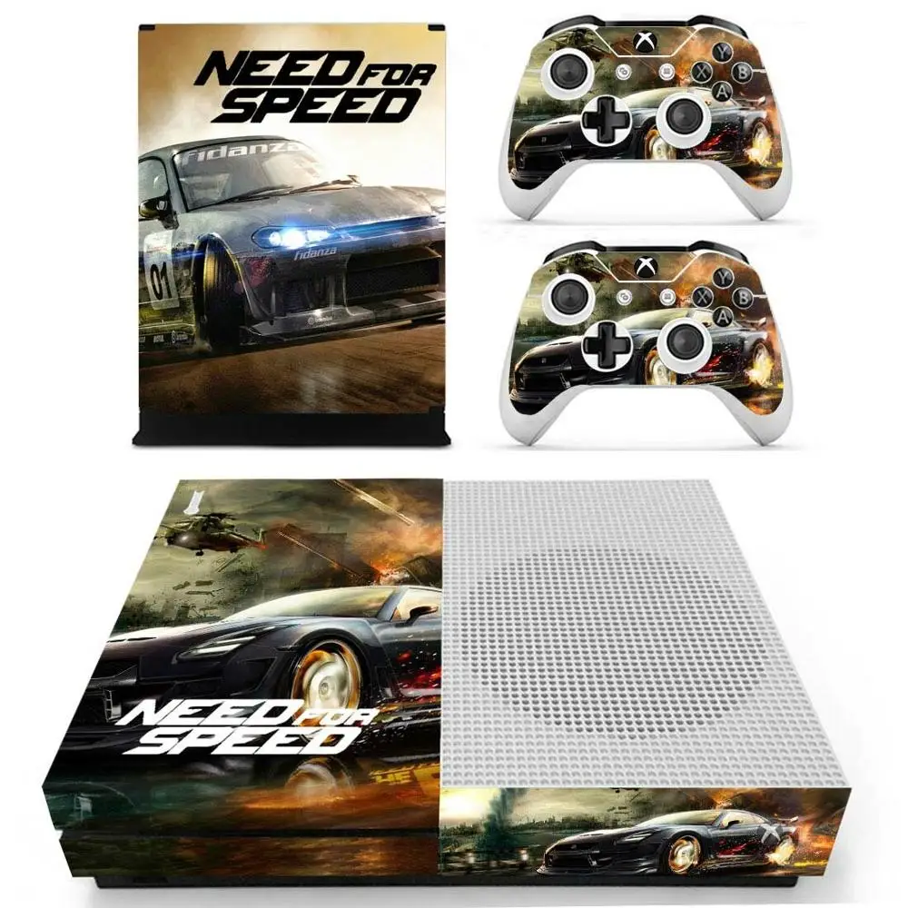 Need for speed sticker s для Xbox One S виниловые наклейки кожи Pegatinas one Slim консоль и два