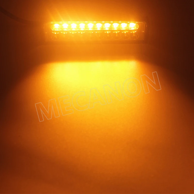 40 Вт Светодиодный рабочий свет бар белый янтарь для внедорожника 4x4 ATV