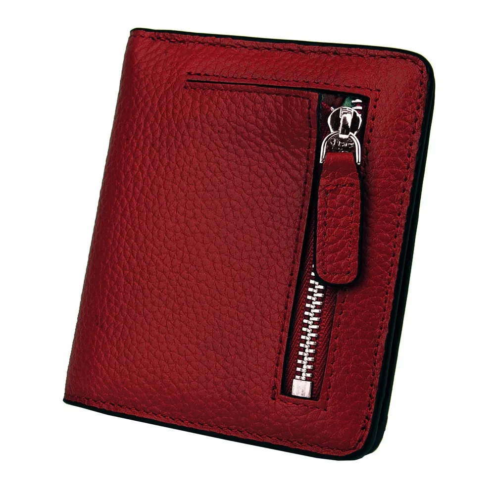 

Women Solid Color Card Holder Cute Fashion Ladies Leather Small Coin Women Short Tarjetero Para Mujer Card Holder Pack DD60KB