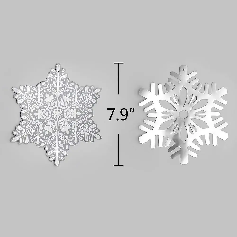 35 шт. Замороженные вечерние Рождественские снежинки украшения 3D Полые Снежинка