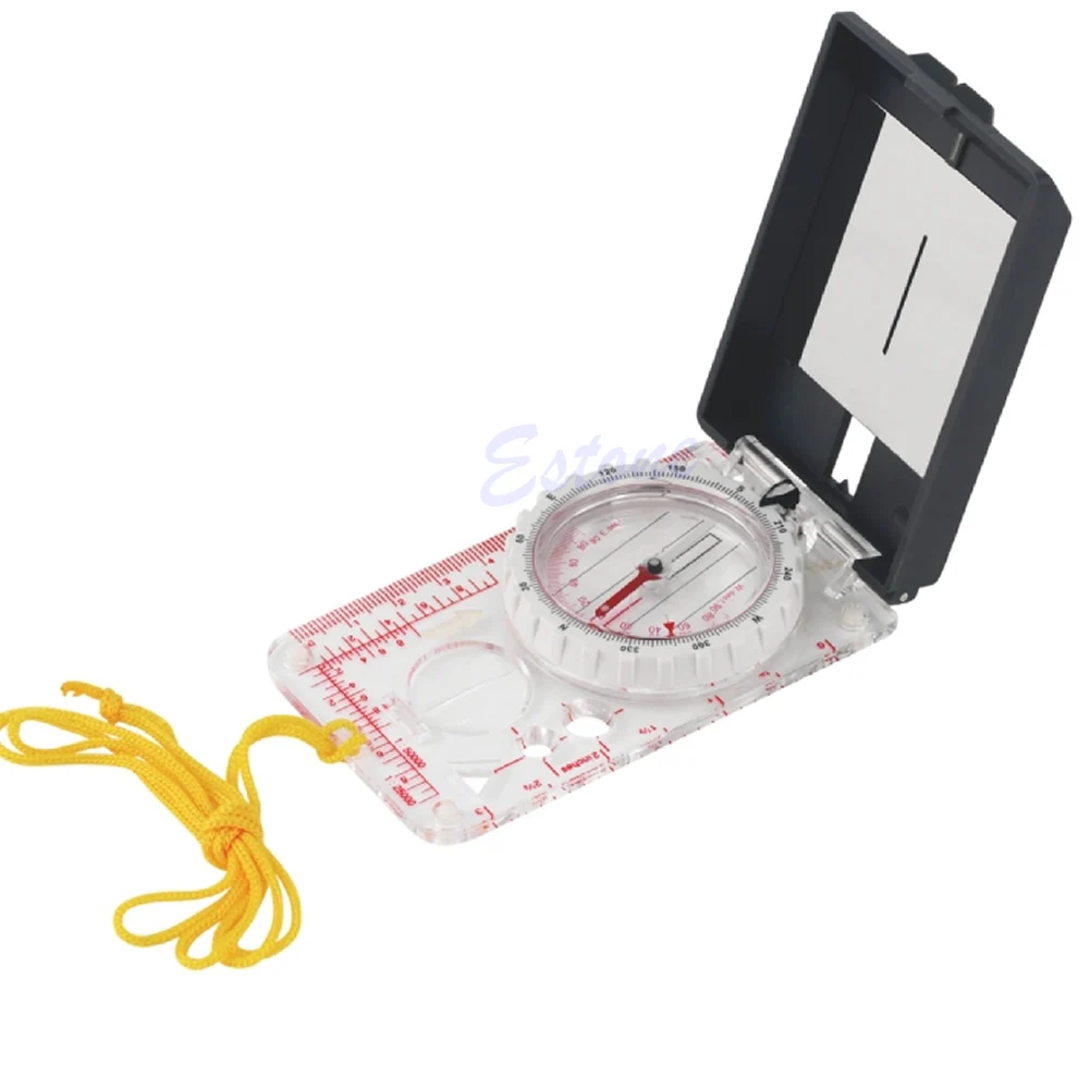 

Map Ruler Mirror Scale Navigation Compass Scouts Survival Outdoor Camping Kits