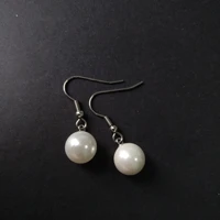 2021 silver needle new fashion pearl shell beads earrings short paragraph simple temperament women exquisite jewelry accessories