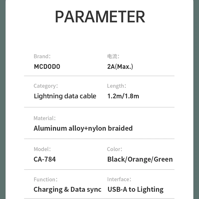 Mcdodo USB Cable 2A Fast Charging for Lightning IPhone 14 13 12 Pro Max XS XR X 8 7 Plus IPad IPod IOS 14 Charger Data LED Cable