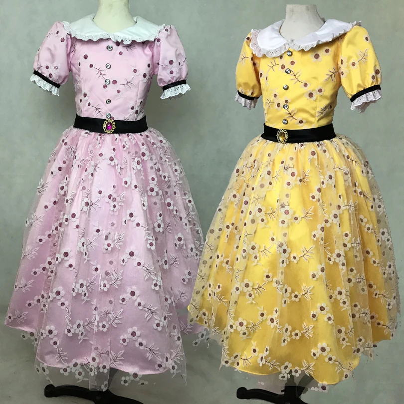 

Princess Cinderella Sister Drizella Anastasia Party Flower Dress Halloween Carnival Cosplay Costume Adult Women Ball Gown