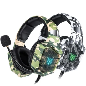 onikuma k8 gaming headset wired stereo headphones noise canceling with mic led lights earphone for ps4 xbox one pc laptop tablet free global shipping
