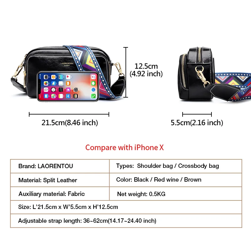 LAORENTOU высокое качество коробка сумки новый дизайнер из воловьей кожи маленькие