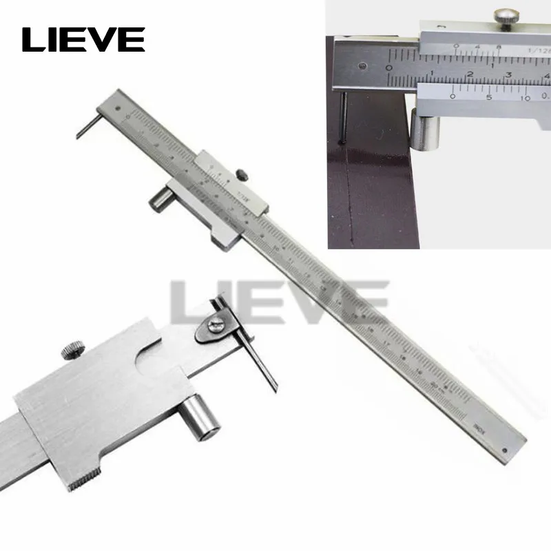 0-200mm 250mm 300mm 400mm Stainless steel Parallel marking vernier caliper marking gauge with Carbide scriber Marking Gauge tool