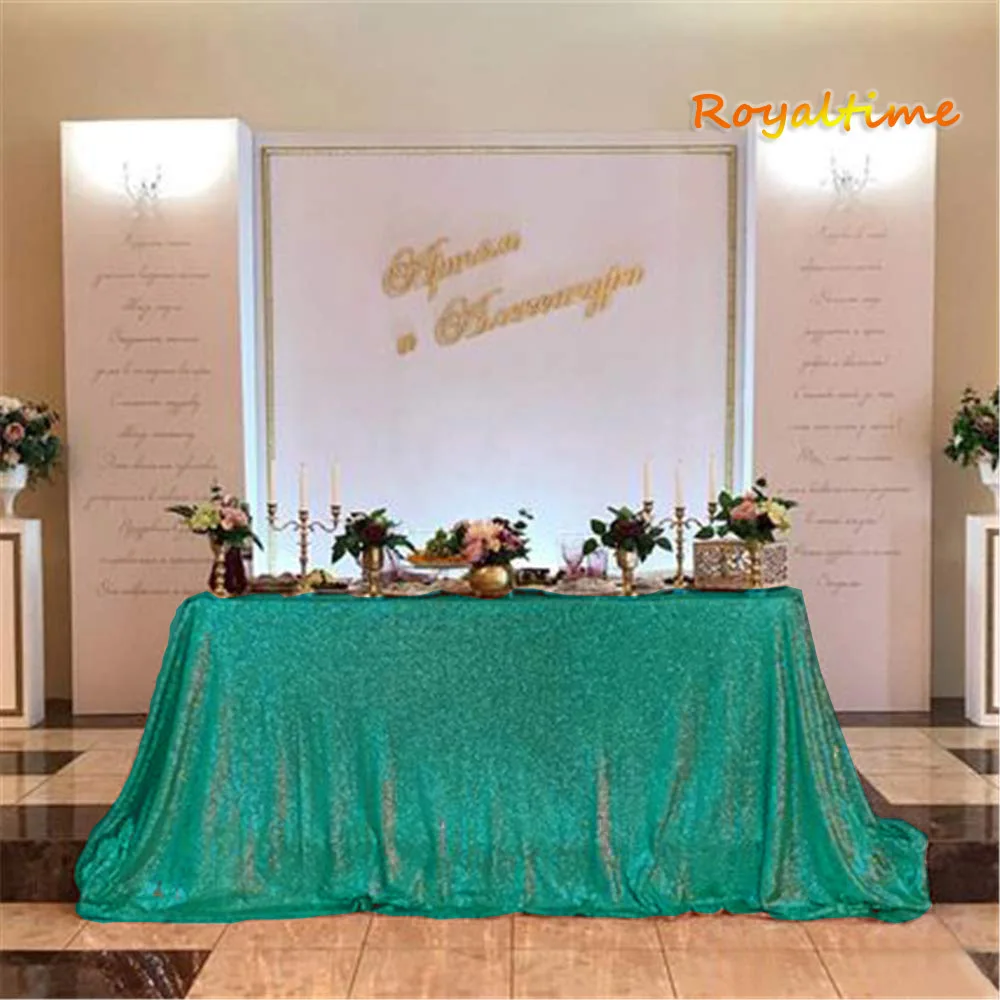 Скатерть с блестками 21 цвет 225cmX330cm блестящая Рождественская зеленая скатерть
