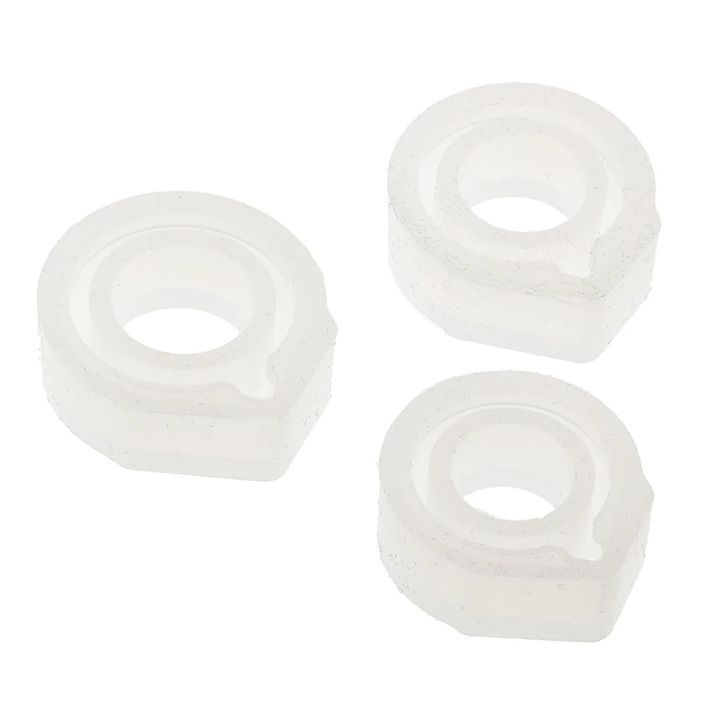 

3x Assorted Round DIY Silicone Triangle Mold Resin Jewelry Making