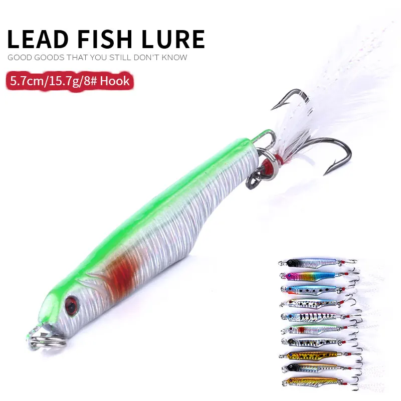 Наощуп 1 шт. металлический микро джига рыболовные приманки литье свинцовая