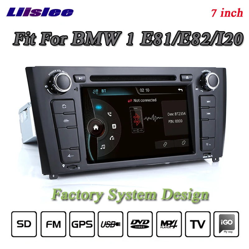 Liislee для BMW 1 E81 E82 I20 стерео радио 3G BT Canbus DVD плеер GPS навигация по карте 1080P HD экран